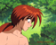 Kenshin suddenly realizes he's displaying more than just his sword.
